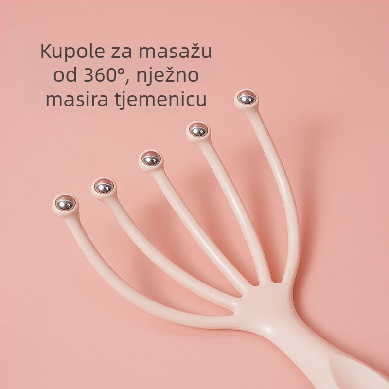 Ououxun masažer za glavu s pet kandži i kuglicom za akupunkturu bodova, pakiranje 500 komada, za zdravstveni masažu i zabavu uz šah i karte
