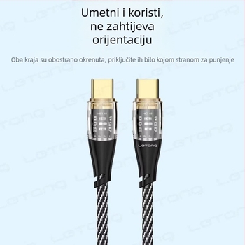 Le sugar S34 pleteni podatkovni kabel PD30W – Lightning i Type-C, brzo punjenje