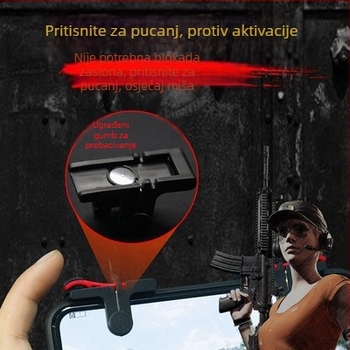 D9 bežični gamepad za pametne telefone i konzole – ABS+PC, kopčasti sučelje, bez vibracija, kompatibilan s iPhone i Android