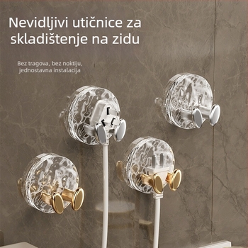 Držač kablova za zidnu montažu - Model Row Hook, Materijal PET, Vrsta navijača Row Hook, Stil navijača Drugo