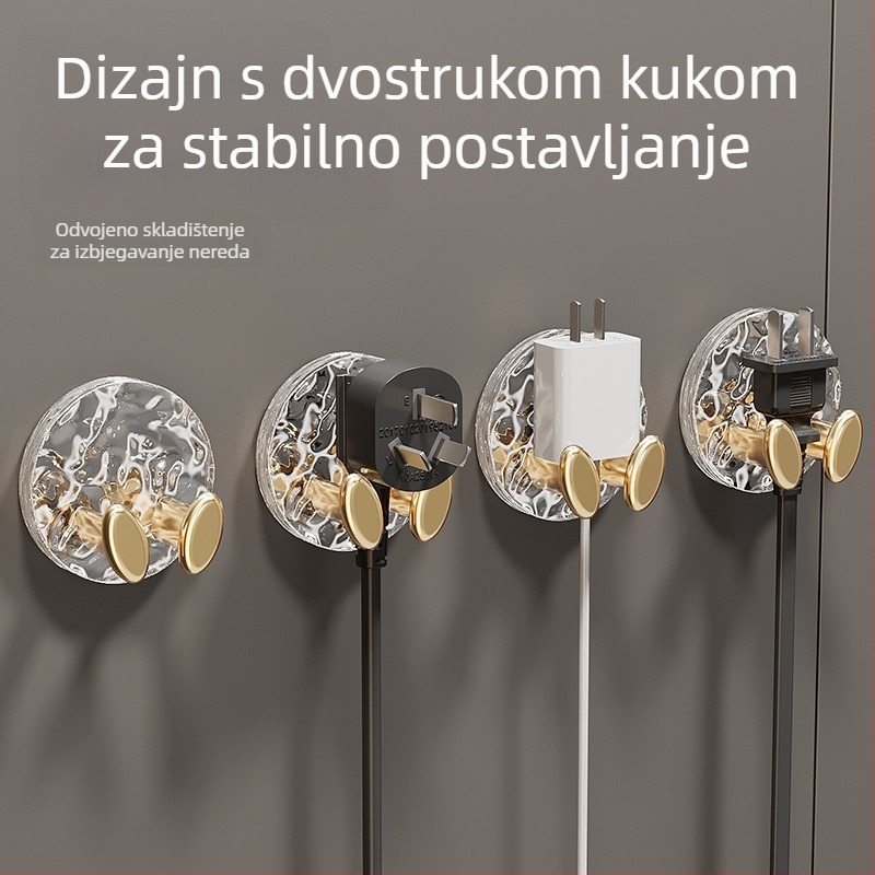 Držač kablova za zidnu montažu - Model Row Hook, Materijal PET, Vrsta navijača Row Hook, Stil navijača Drugo