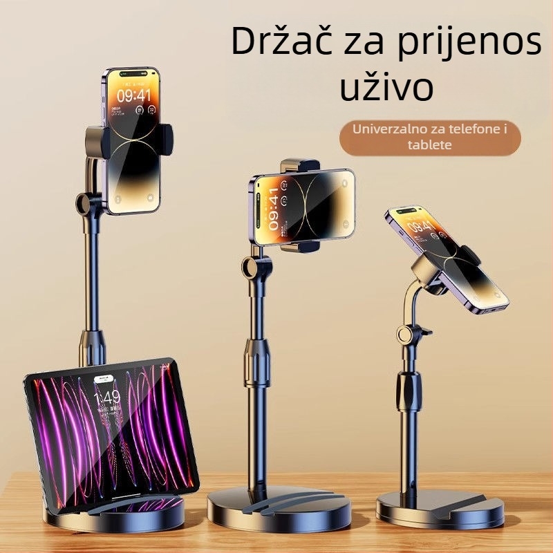 Pavilion Stolni Podesivi Držač za Telefon — Podizanje, Višenamjenski Držač za Kameru, Video i Livestream