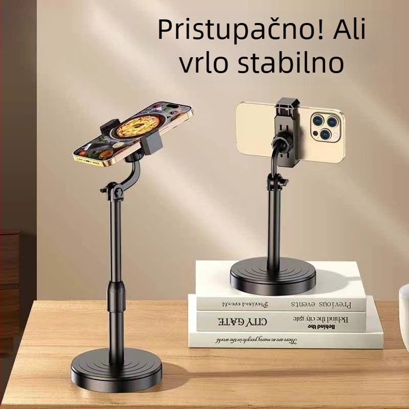 Pavilion Stolni Podesivi Držač za Telefon — Podizanje, Višenamjenski Držač za Kameru, Video i Livestream