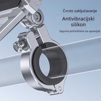 Boneruy nosač telefona od aluminijskog legura za bicikl/e-bike/motocikl, CNC precizna obrada, anodizirani završni sloj