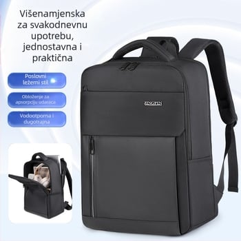 Ruksak za prijenosno računalo od Oxford platna, 20–35L, otporan na habanje, zakrivljene naramenice, poliester podstava za poslovna putovanja