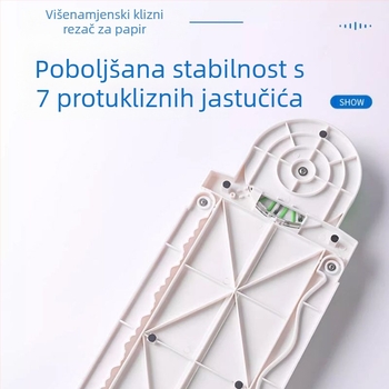 PT-001G 12-u-1 klizni mini plastični rezač papira za DIY planiranje