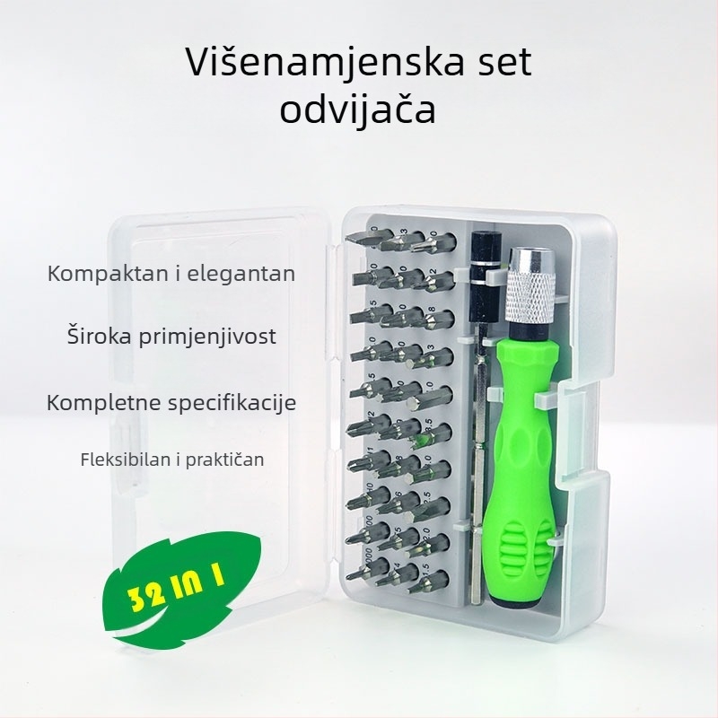 Jianuo Hardware 32-in-1 višenamjenski set odvijača za telekomunikacijsku održavanje, krom-vanadijski čelik