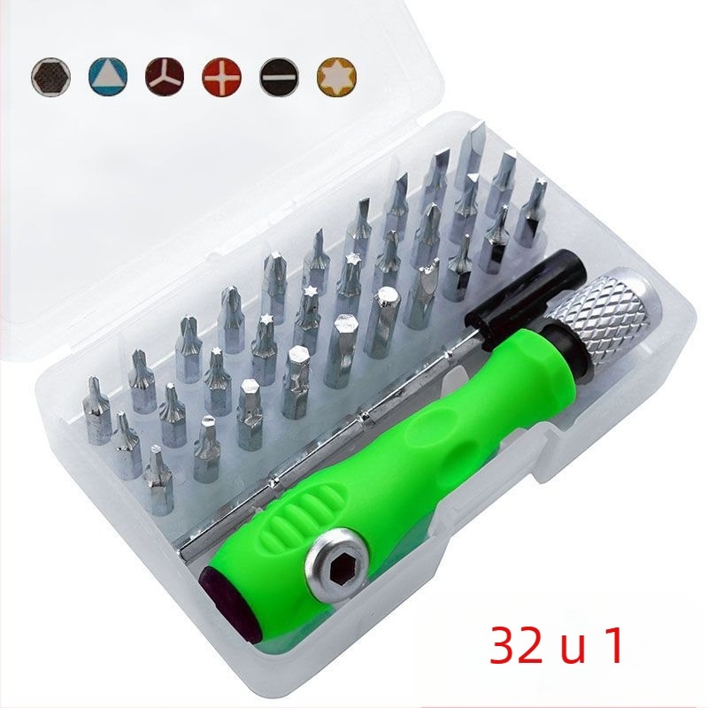 Jianuo Hardware 32-in-1 višenamjenski set odvijača za telekomunikacijsku održavanje, krom-vanadijski čelik