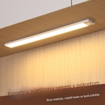 Izuzetno tanak LED trak s senzorom pokreta, samoljepljiv, punjiv, za ormariće, vinske ormariće i garderobe