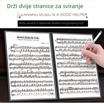 Klip za note za klavir, šestostranični proširivi i sklopivi, ABS materijal, YTK marka
