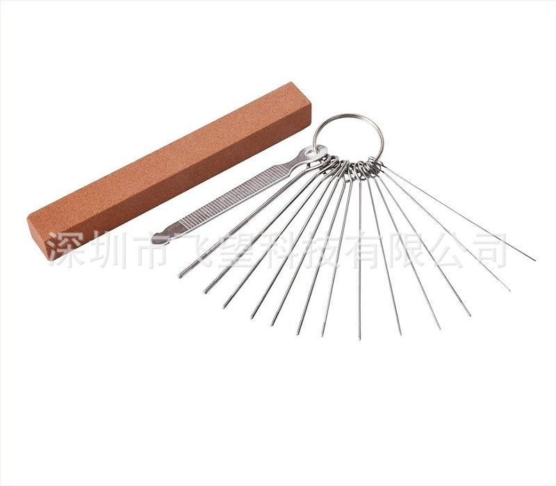 Fajl za žljebove u nuti gitare - metalni kružni alat za DIY popravak gitare