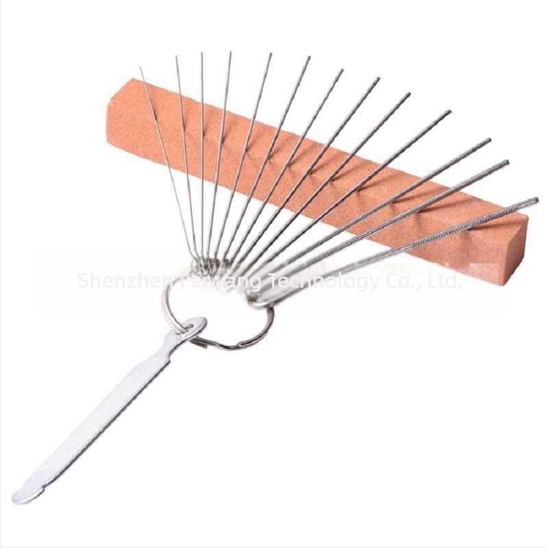 Fajl za žljebove u nuti gitare - metalni kružni alat za DIY popravak gitare