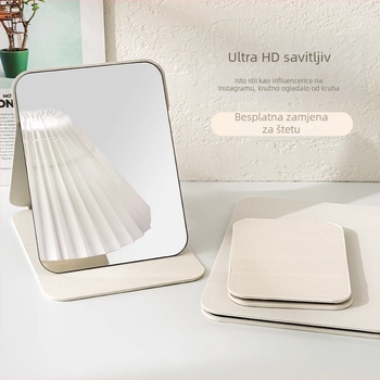 Sklopivo ogledalo za šminkanje — okvir PU/PS/PVC; ogledalo od aluminija; pogodno za dnevni boravak i poslovne prostore; Cool Shun