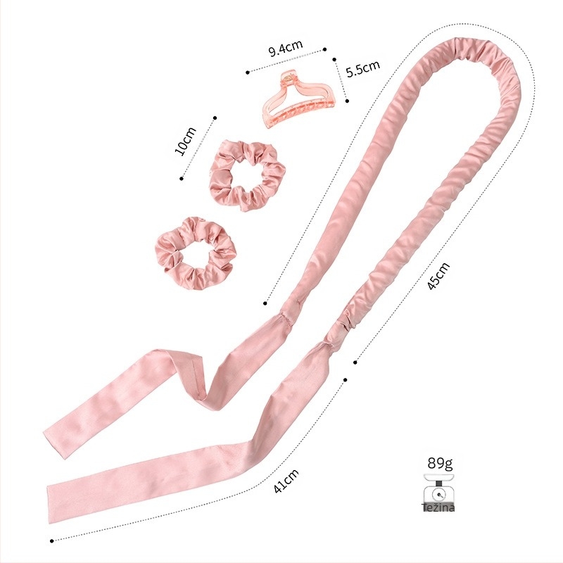 Blueness uvijač za kosu – tkaninski materijal, produženi dizajn, za lijene korisnike, licencirana privatna marka
