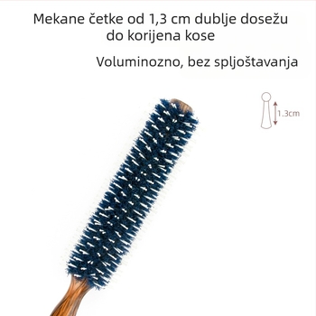 Češalj od lotosa s dlakom svinjske dlake za kovrče – cilindrični valjak, drveni češalj, Guangzhou