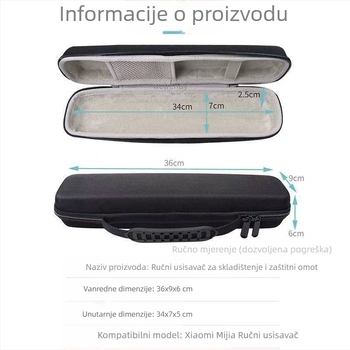 Torba za pohranu alata za kosu (ispravljač i uvijač) — EVA tvrdi kućište, prijenosna, izrađena toplim presovanjem i šivanjem, nosivost 20, pakiranje 3C elektroničkih proizvoda