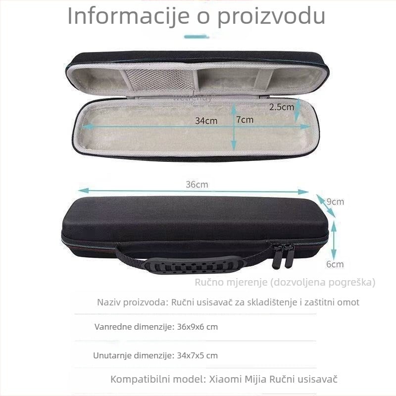 Torba za pohranu alata za kosu (ispravljač i uvijač) — EVA tvrdi kućište, prijenosna, izrađena toplim presovanjem i šivanjem, nosivost 20, pakiranje 3C elektroničkih proizvoda