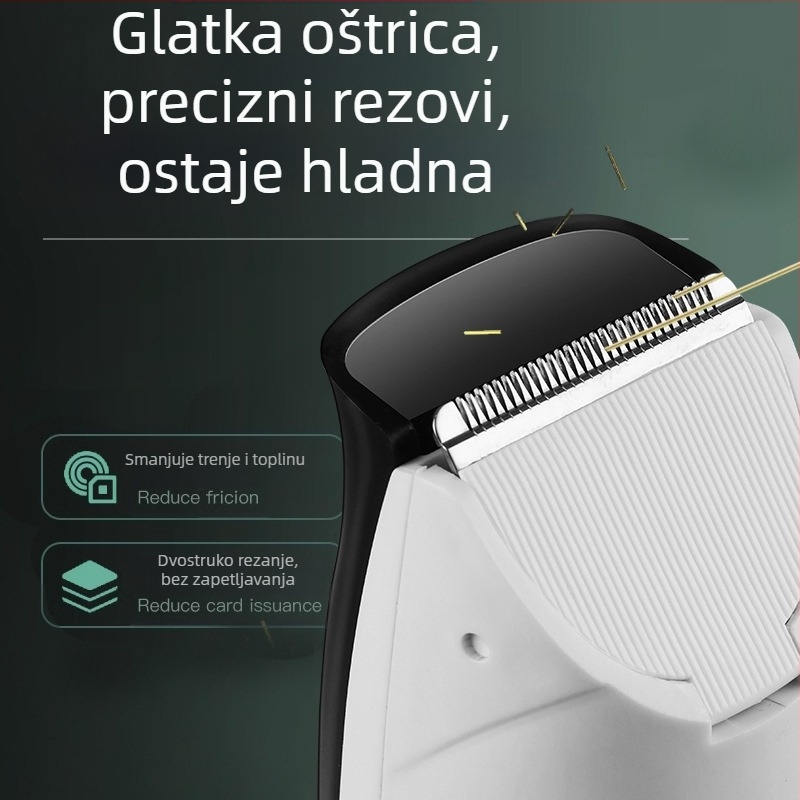 Novi električni uređaj za kosu za kućnu upotrebu, vodootporan, tih, s automatskim usisavanjem dlake, keramičke oštrice, punjivi model, za djecu