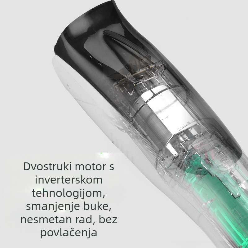Novi električni uređaj za kosu za kućnu upotrebu, vodootporan, tih, s automatskim usisavanjem dlake, keramičke oštrice, punjivi model, za djecu