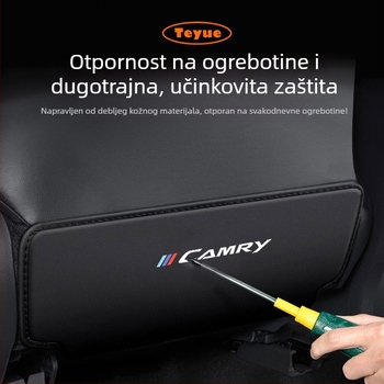 Zaštitni jastučić za stražnje sjedalo Toyota Camry, kožni jastučić s pjenom, otisnuto logo, opći tip za četiri sezone, brenda Tetyue