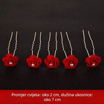 Dodatak za kosu s kristalima — tradicionalno nadahnut stil, pogodan za vjenčanje, mogućnost prilagodbe