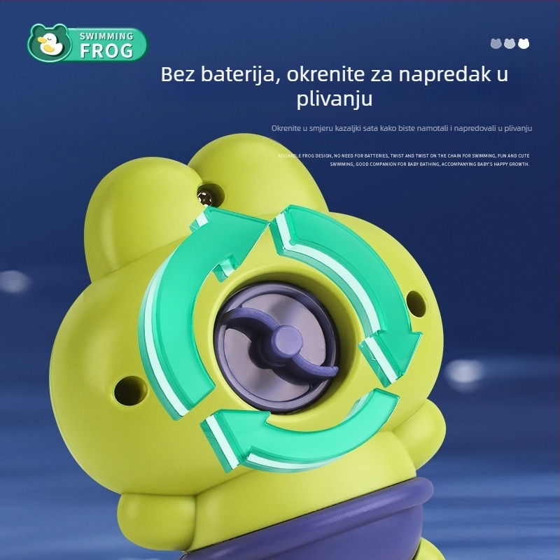 Vodena igračka s navijanjem za djecu: za kupanje, plastična, uzrast 4–6 godina
