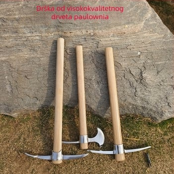 Set alata za preživljavanje od nehrđajućeg čelika: ledena sjekira, ledeni klin, križni klin, planinski alat