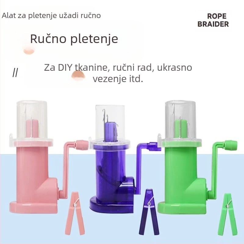 Ručni uvijač užeta za kućnu upotrebu, alat za pletenje nakita, stroj za pletenje užadi, 50 komada u kutiji, 250 g