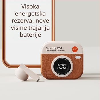 Q86 bežične Bluetooth slušalice – In-Ear, redukcija buke, domet 10 m, Bluetooth 5.0, digitalni zaslon
