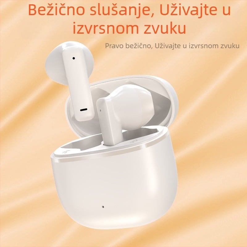 Bežične Bluetooth slušalice u uho, Bluetooth 5.0, IPX4 otporne na vodu, uklanjanje šumova, domet 10 m, autonomija 4–8 sati