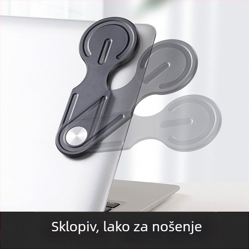 Huarui Sheng MagSafe bežični držač za notebook – univerzalni plastični stalak s bežičnim punjenjem (Mogućnost prilagodbe)