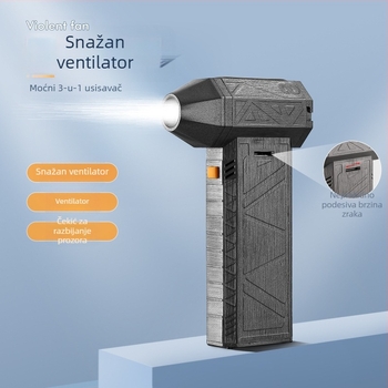 Turbofan sušilo za kosu, prijenosno, hladan zrak, neprekidna regulacija brzine, rotirajući nastavak