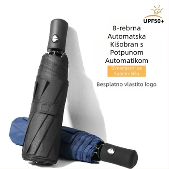 Automatski sklopivi kišobran za sunce s 8 rebara i UV zaštitom UPF>50