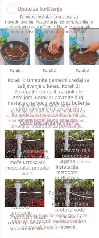 Inteligentni automatski sustav za kapljno navodnjavanje za kućne biljke, PP materijal, serija kapljnog navodnjavanja, Autonomy brend, automatski i prilagodljiv