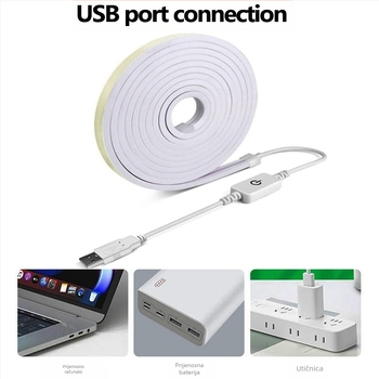 USB dodirna jednofarbna neonska fleksibilna silikonska LED lampa s mogućnošću prilagodbe za livestream i rasvjetu make-upa ispred ogledala