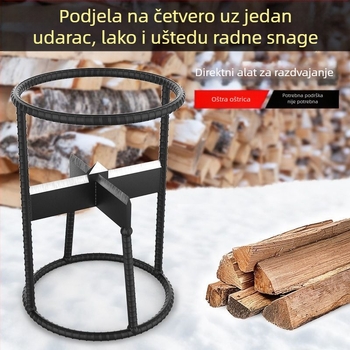 Automatska stroj za cijepanje drva i rezanje – Trodjelni set, mangan čelik