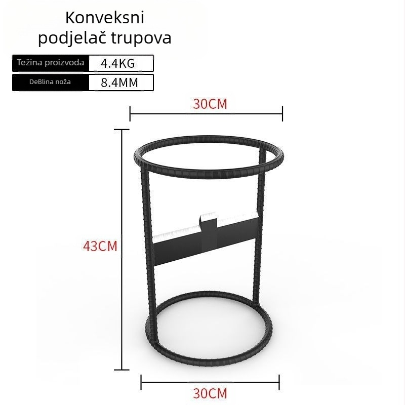 Automatska stroj za cijepanje drva i rezanje – Trodjelni set, mangan čelik