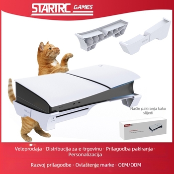 Stojak za PS5 Slim – DC model, ABS materijal, Kompatibilan s PS5 Slim, 149 g