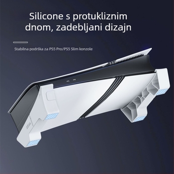 Stojak za PS5 Slim – DC model, ABS materijal, Kompatibilan s PS5 Slim, 149 g
