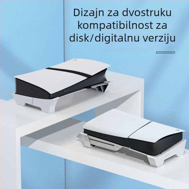 Stojak za PS5 Slim – DC model, ABS materijal, Kompatibilan s PS5 Slim, 149 g