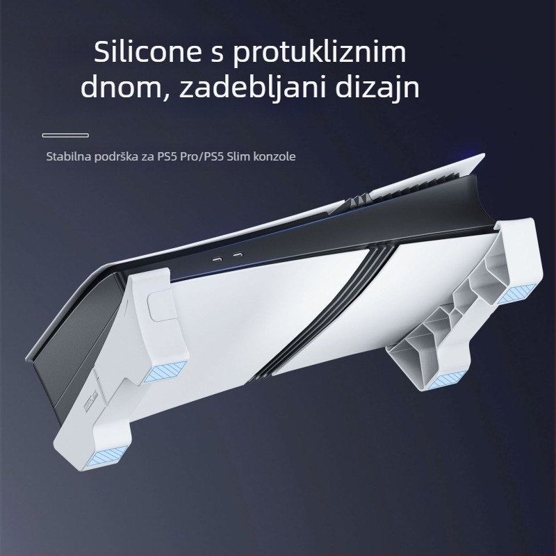 Stojak za PS5 Slim – DC model, ABS materijal, Kompatibilan s PS5 Slim, 149 g
