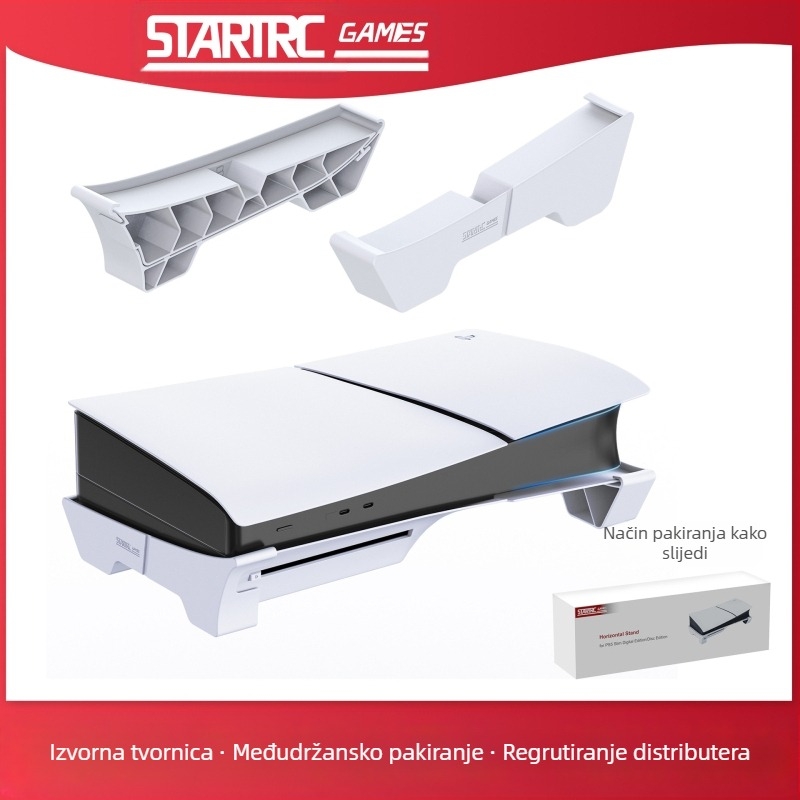 Stojak za PS5 Slim – DC model, ABS materijal, Kompatibilan s PS5 Slim, 149 g