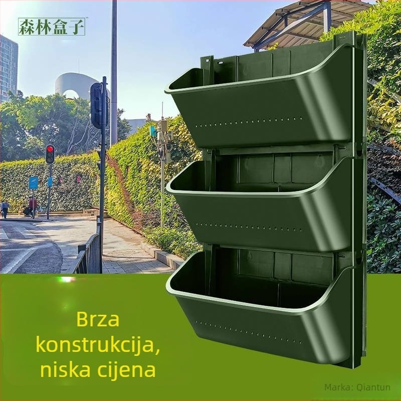 Vertikalna zidna posuda za biljke – plastični lonac