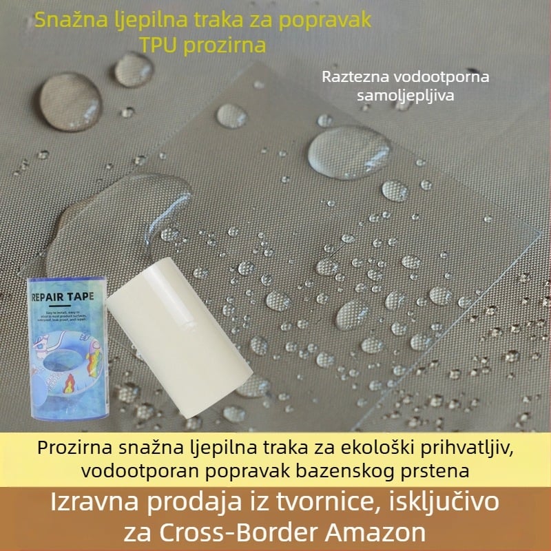 Yuming TPU vodootporna traka za popravak propuštanja za plivačke prstene, šatore i kante — nafukljivi proizvodi