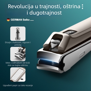 BTCLNTOS kliješta za nokte, dizajn protiv prskanja, plosna usta, karbonsko čeliko i cink-aluminijska legura