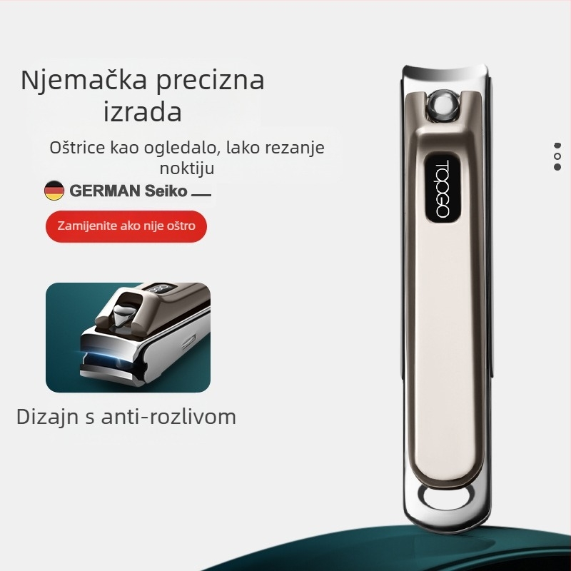 BTCLNTOS kliješta za nokte, dizajn protiv prskanja, plosna usta, karbonsko čeliko i cink-aluminijska legura