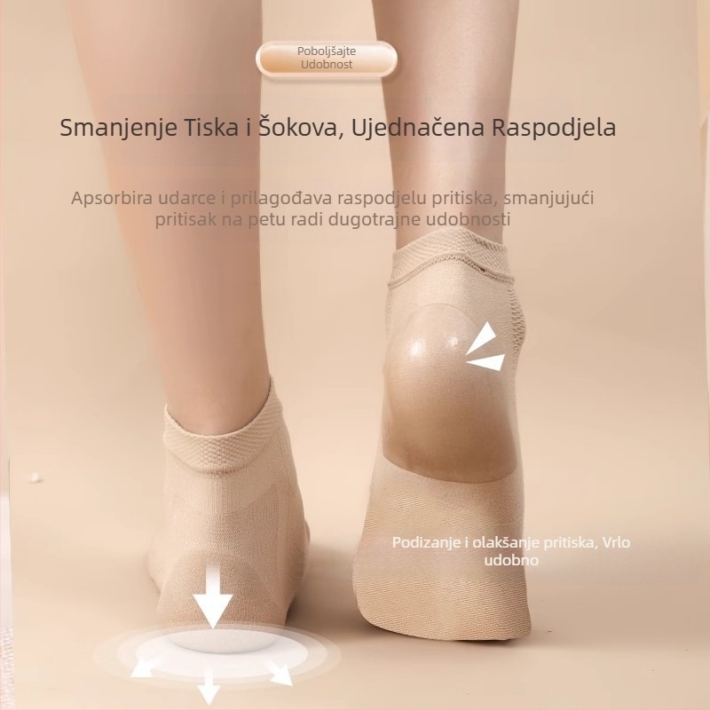 Navlaka za petu – zaštita od trenja, 90–95% najlona, jednobojni uzorak, srednje visine cilindar, unisex