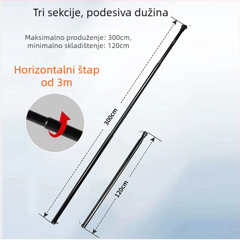 Stalak za pozadinu za fotografiju, aluminijska legura, 0,95 kg, za fotografiranje proizvoda, marka YFwryx