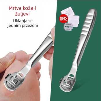 Goria alat za pedikuru od nehrđajućeg čelika za uklanjanje odumrle kožu i žuljeva – za kućnu upotrebu, pakiranje 500 kom