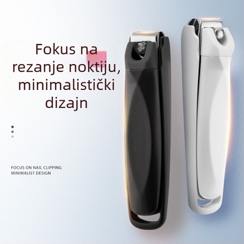 Klešta za nokte s anti‑raspršivanjem, prijenosne, od plastike i nehrđajućeg čelika, kućna uporaba
